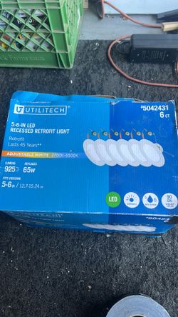 Led recessed retrofit lights 6 inch