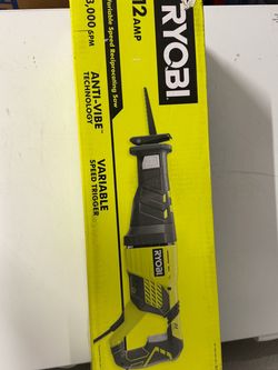Ryobi 12 Amp Corded Variable Speed Reciprocating Saw (RJ186V) – Gently Used