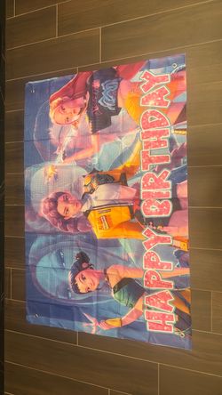 Kpop birthday backdrop