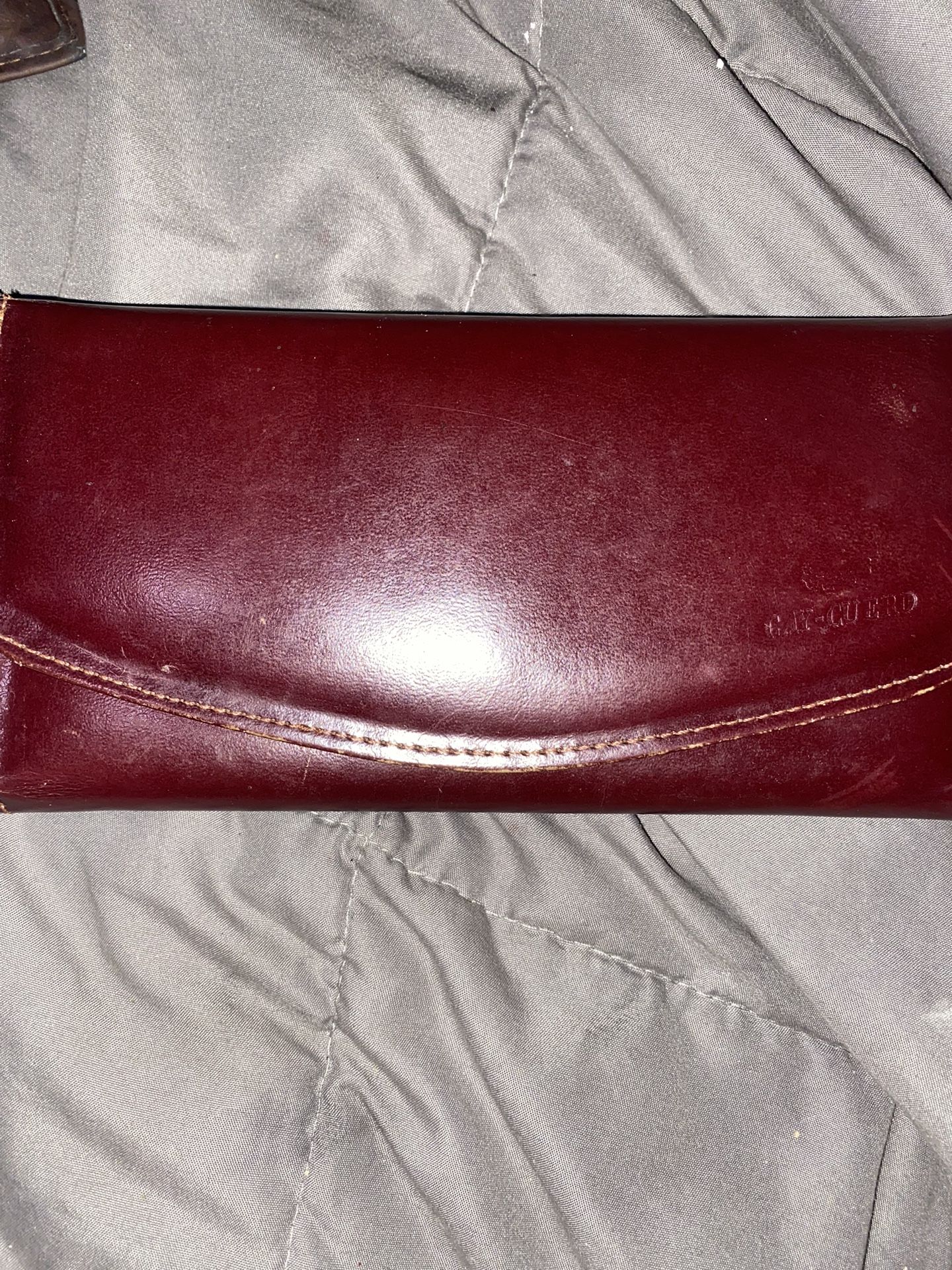 A Vintage Cay-Cuero Burgundy Brown Women’s Wallet 
