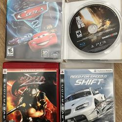 Last Of Us Need For Speed, Batman  Cars Ninja Gaiden PlayStation 3 
