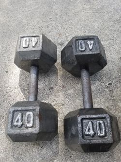 Two 40lbs Dumbells Great Condition!