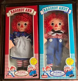 Collectible Playskool Raggedy Ann and Andy Dolls