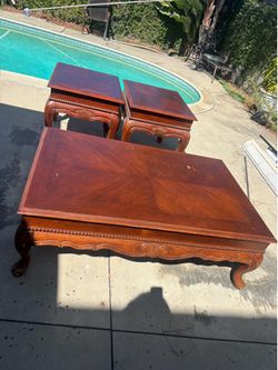 Coffee table and side tables