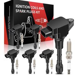 6 ignition coils UF550 with 6 Iridium Spark Plugs for Infiniti for Nissan for Maxima for Murano Pathfinder Quest Altima Q50 QX60 FX35 3.5L V6