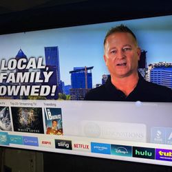 55 Inch Samsung QN55Q80RAF QLED Smart TV with HW Q80R Sound Bar And Sub Woofer