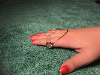 Gold belt diamond bracelet