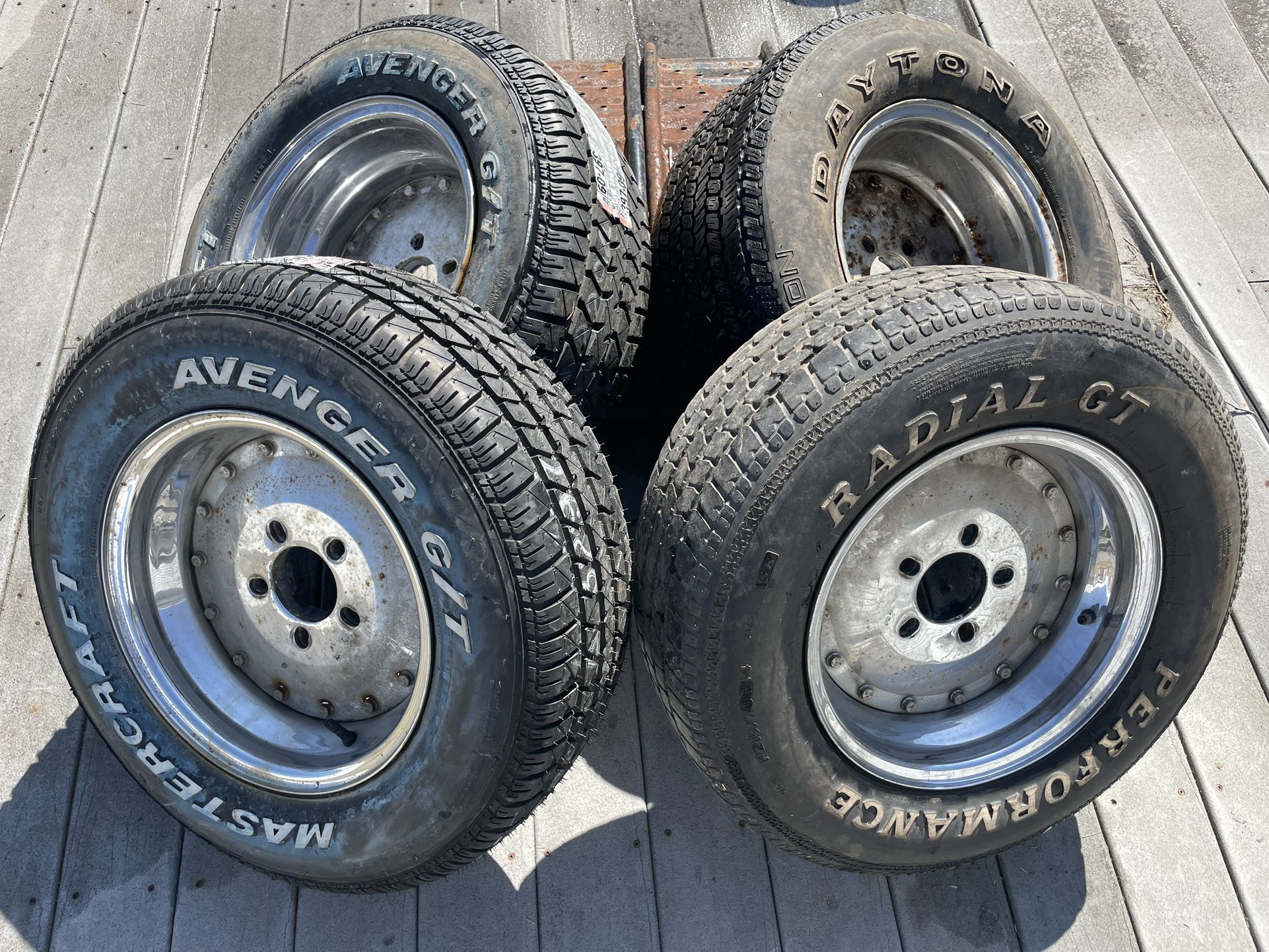 Vintage old school Cragar SST Mag Wheels 14" Unilug 5-Lug Super Street Trick
