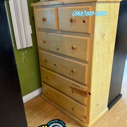 Duplex Natural Pinewood Dresser Chest Cajonera Nueva