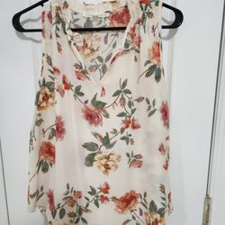 Floral Sleeveless Shirt