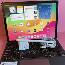 Apple IPad Air 4th Generation (10.9” Liquid Retina/ 2020 Model) 64GB with keyboard case, stylus pen & Accessories (256gb $499)
