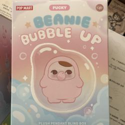 Authentic Popmart : Pucky Beanie Bubble Up. Plush Pendant Blind Box 