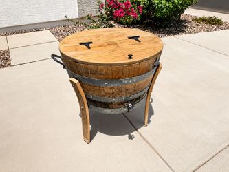 Central Coast Creations Half Barrel Ice Chest / Wine Barrel Cooler