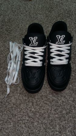 Black LV Trainer sneakers