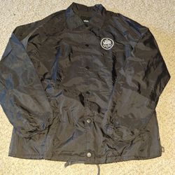 Vans Black Nylon Button Jacket 