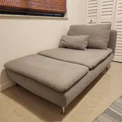Ikea Chaise Couch, Gray