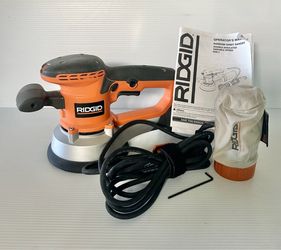 RIDGID R2611 6-Inch Variable-Speed Dual Random Orbit Sander - Complete with Box & Accessories Tap See More for All Info