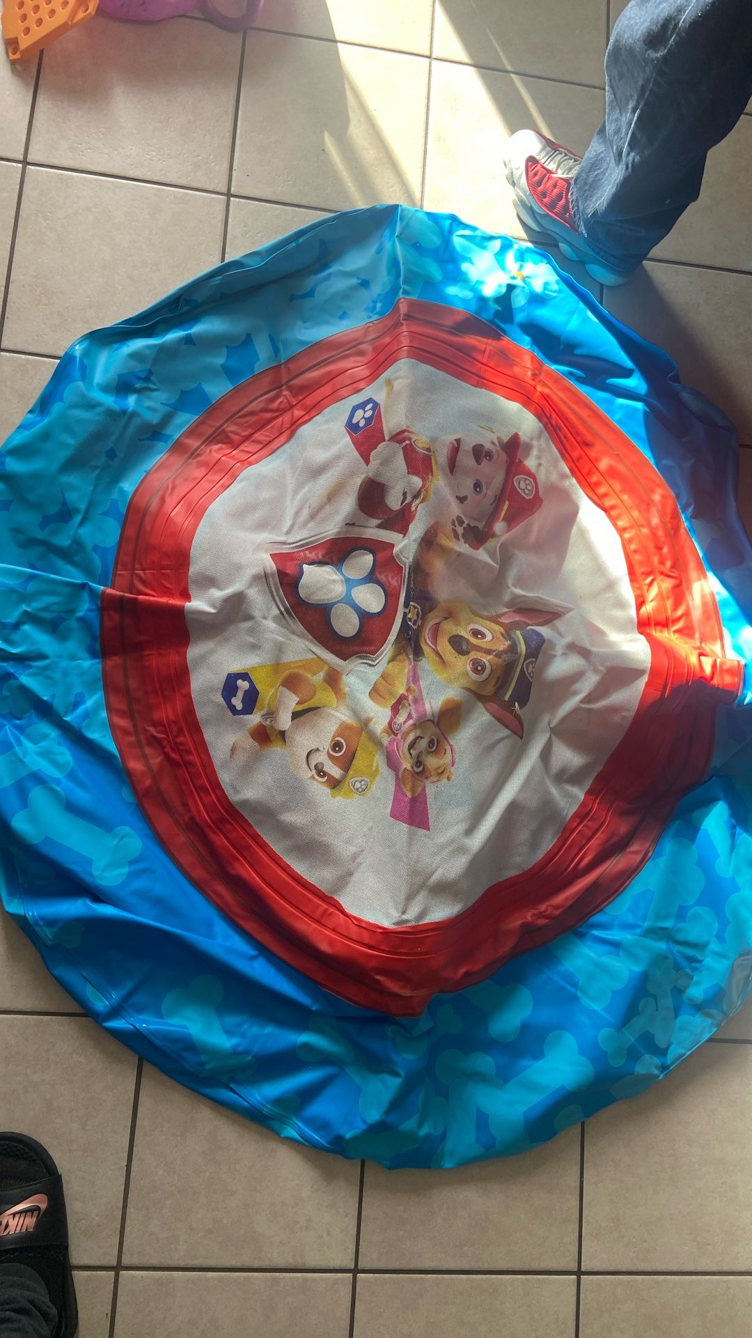 Paw Patrol trampoline, and ball pit