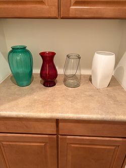 Set of 4 Decorative Vases