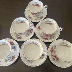 Mint New Royal Albert Bone China England Roses Tea Cup & Saucer Mint Vintage New