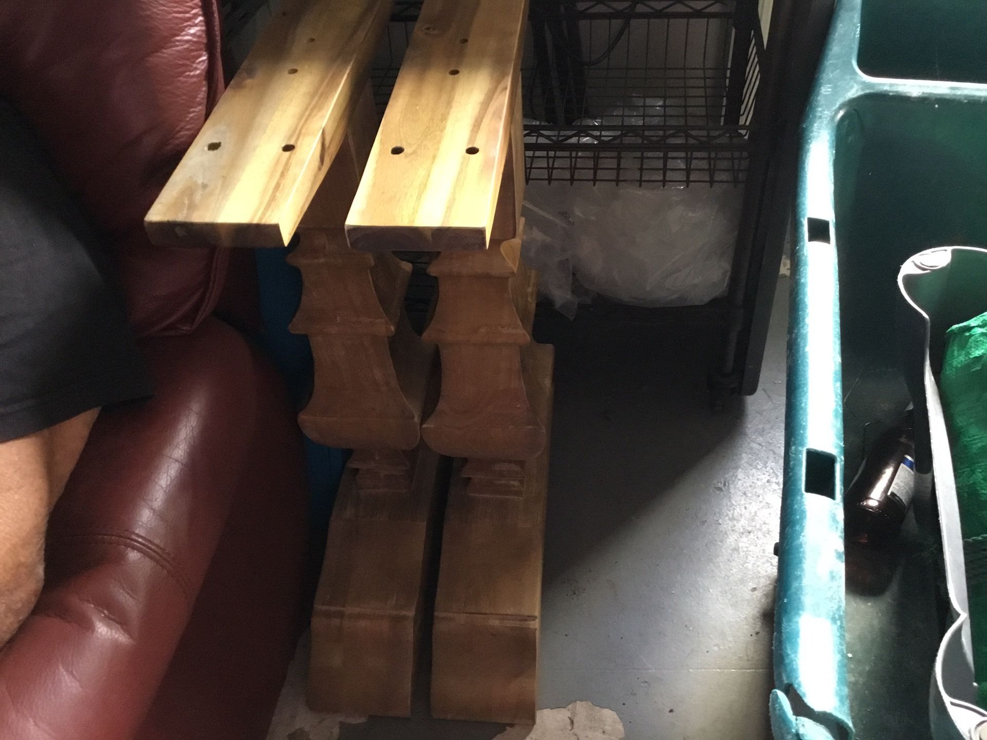 restoration hardware pine table bases just needa top