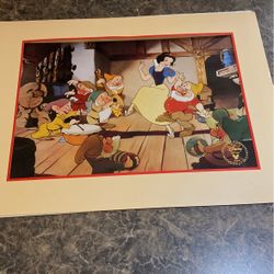 Disney snow white lithograph $10