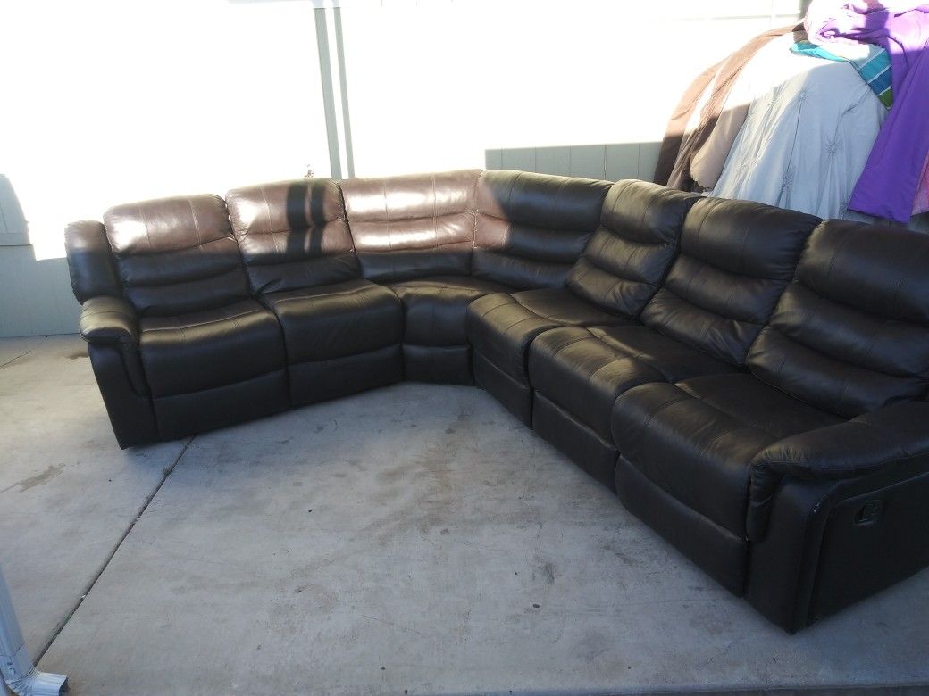 Sectional with 3 recliners for Sale in Tucson, AZ OfferUp