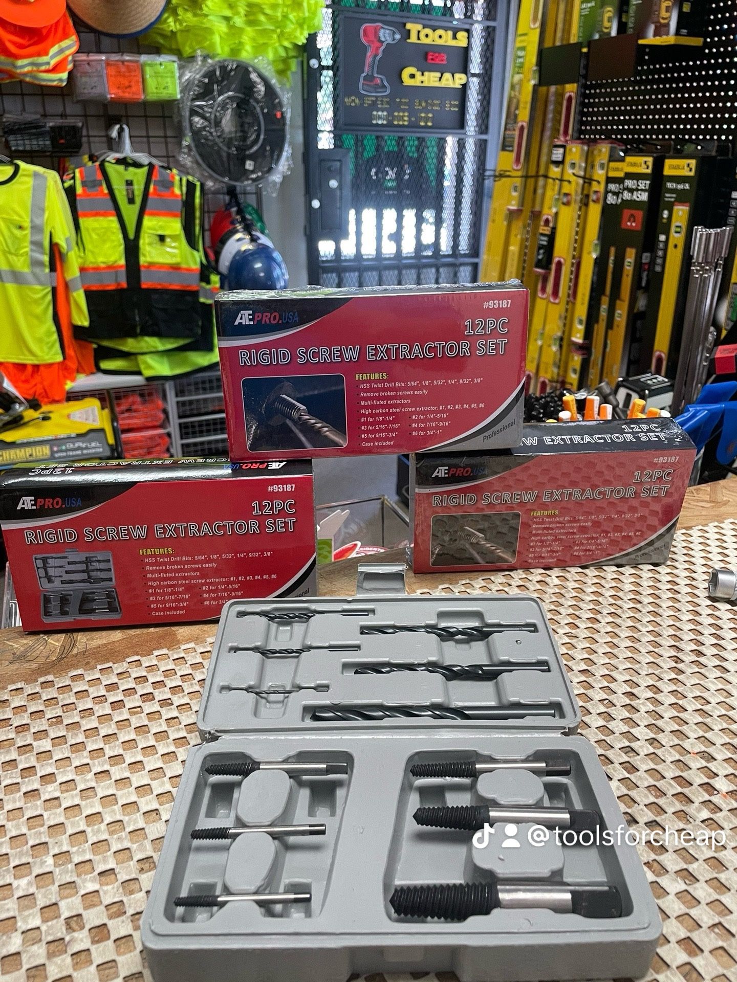 Screw Extractor 12pc Set $15 EACH.