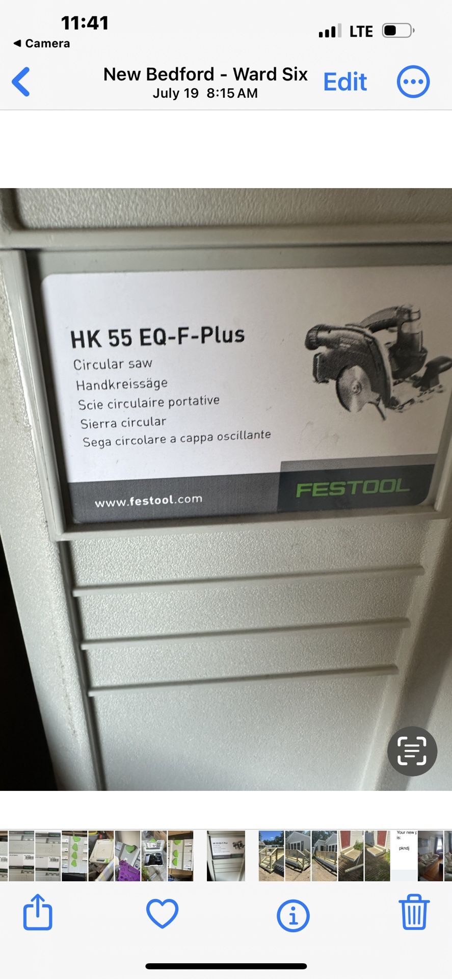 Festool Portable Track Saw HK 55 EQ-F-Plus-FSK w/ Guide Rail FSK 420
