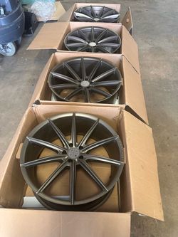Set of 4 Blaque Diamond 21 inch Matte Bronze Multi-Spoke Alloy Wheels