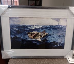 Handpainted oil reproduction "The Gulf Stream" Winslow Homer 1899 American Masterpiece size 30×22