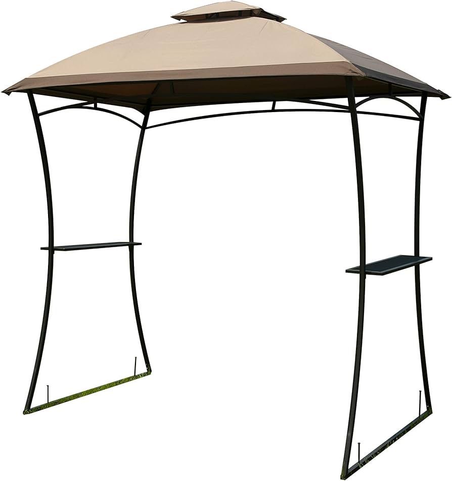 Barbecue Grill Gazebo BBQ Shelter Canopy Tent Outdoor Sun Shade Yard Metal Gazebo