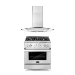 LUXURY KITCHEN APPLIANCES - New Open Box RANGE OVEN COOKTOP HOOD 