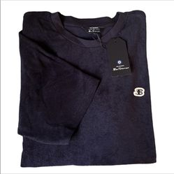 Ben Sherman Toweling Texture Large Crewneck Mens T-Shirt 100% Jersey Cotton TEE