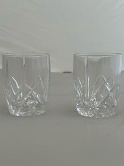 Waterford Marquis collection of two double old-fashioned crystal glasses