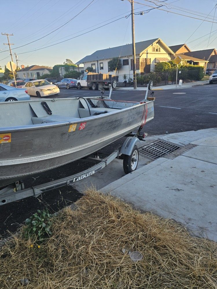 Aluminum boat for sale.