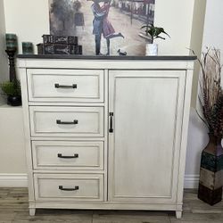 Rustic Style Tall Media Dresser/ Armoire Chest