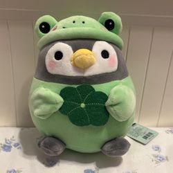 Froggy Penguin Green Plush 