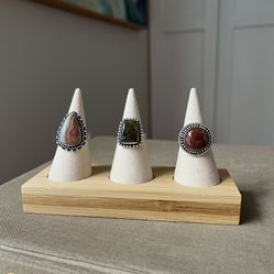 Adjustable Gemstone Rings ( firm on price ) 