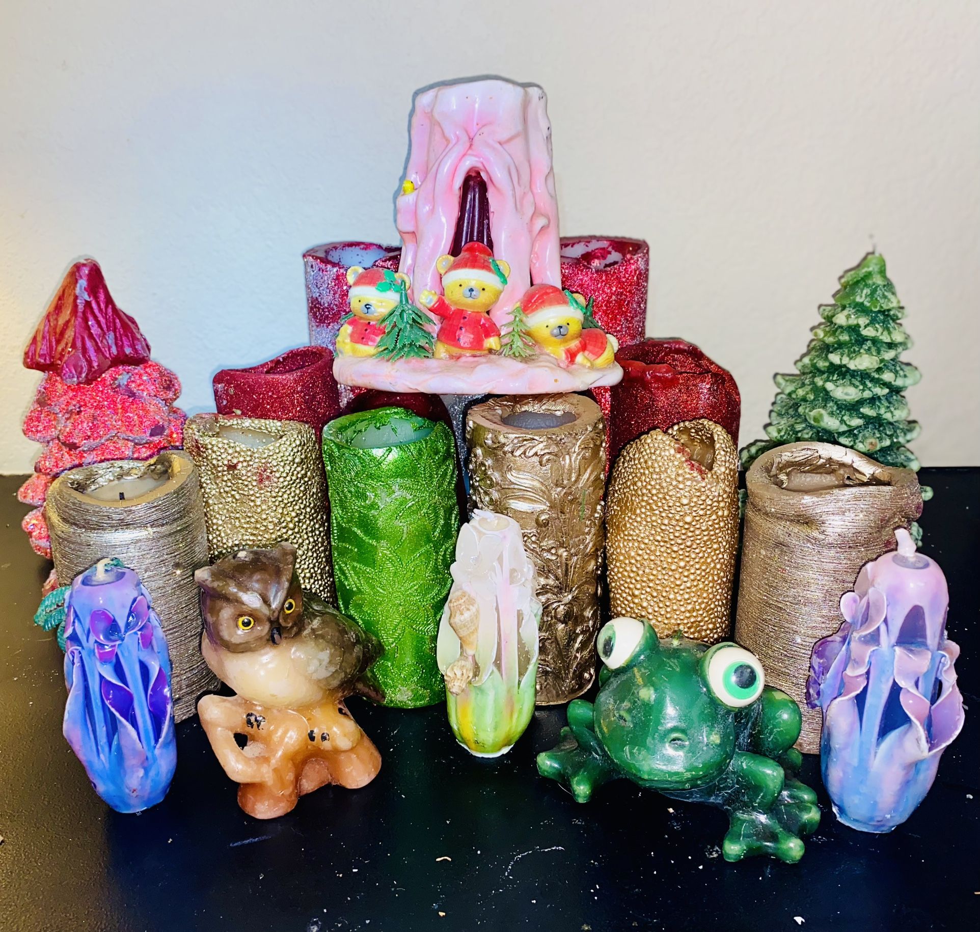 Vintage Sculpted Candle Lot-Cave Creek rd & 101