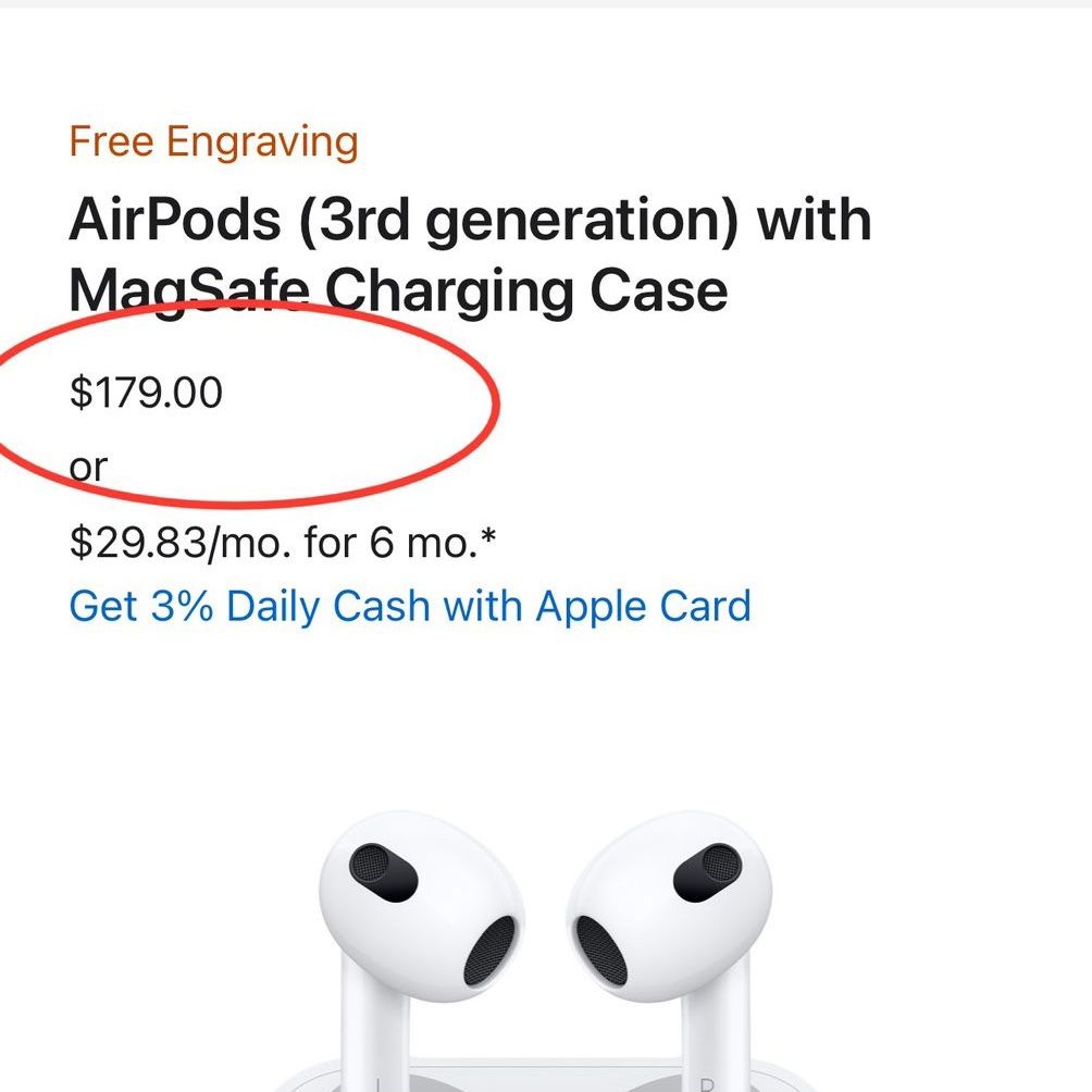 New Generation 3 AirPods  