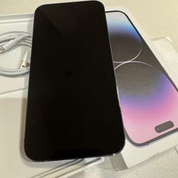 Iphone 14 pro max unlocked deeply purple 128 GB