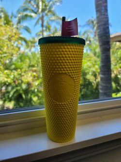 Hawaii yellow pineapple Starbucks 24oz tumbler