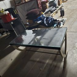 Glass Wood Table