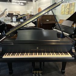 Steinway Model M 5’7” Ebony Satin Grand Piano (incl. Tax)