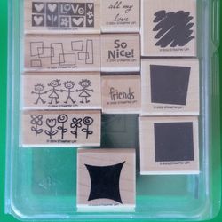 Stampin' Up! Stamp Sets - Alpha Shadows & Smorgasborders (Partial)