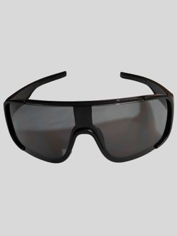 Premium Y2K Jet Black Shield Sunglasses | Sleek Wraparound Visor | Dark Smoke Lens