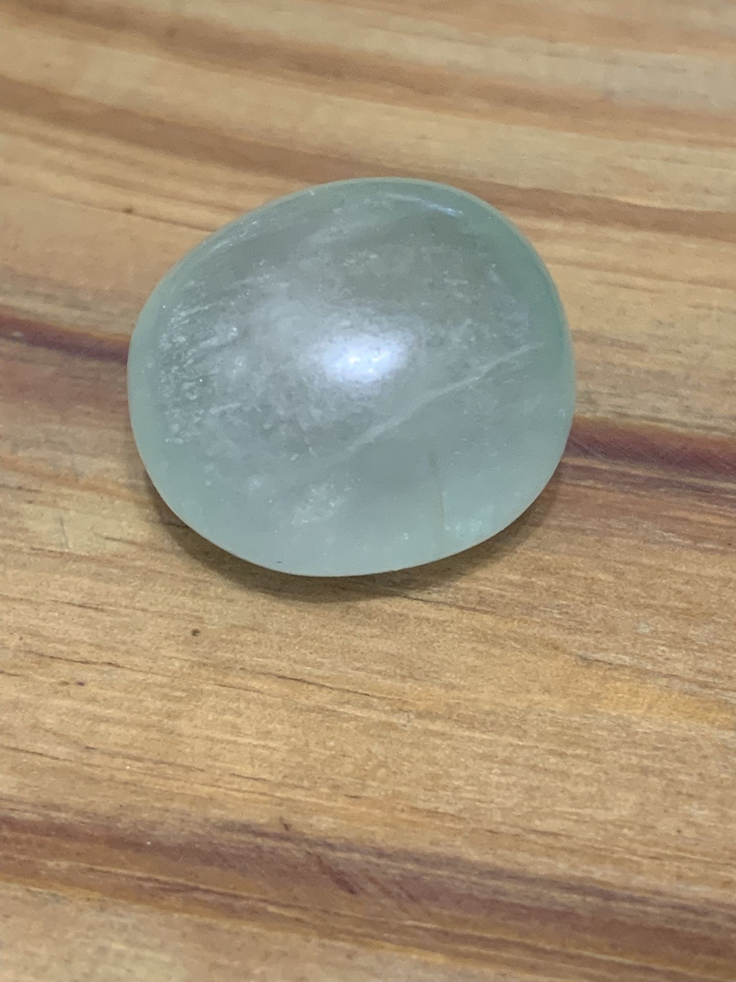 Small aquamarine tumble stone