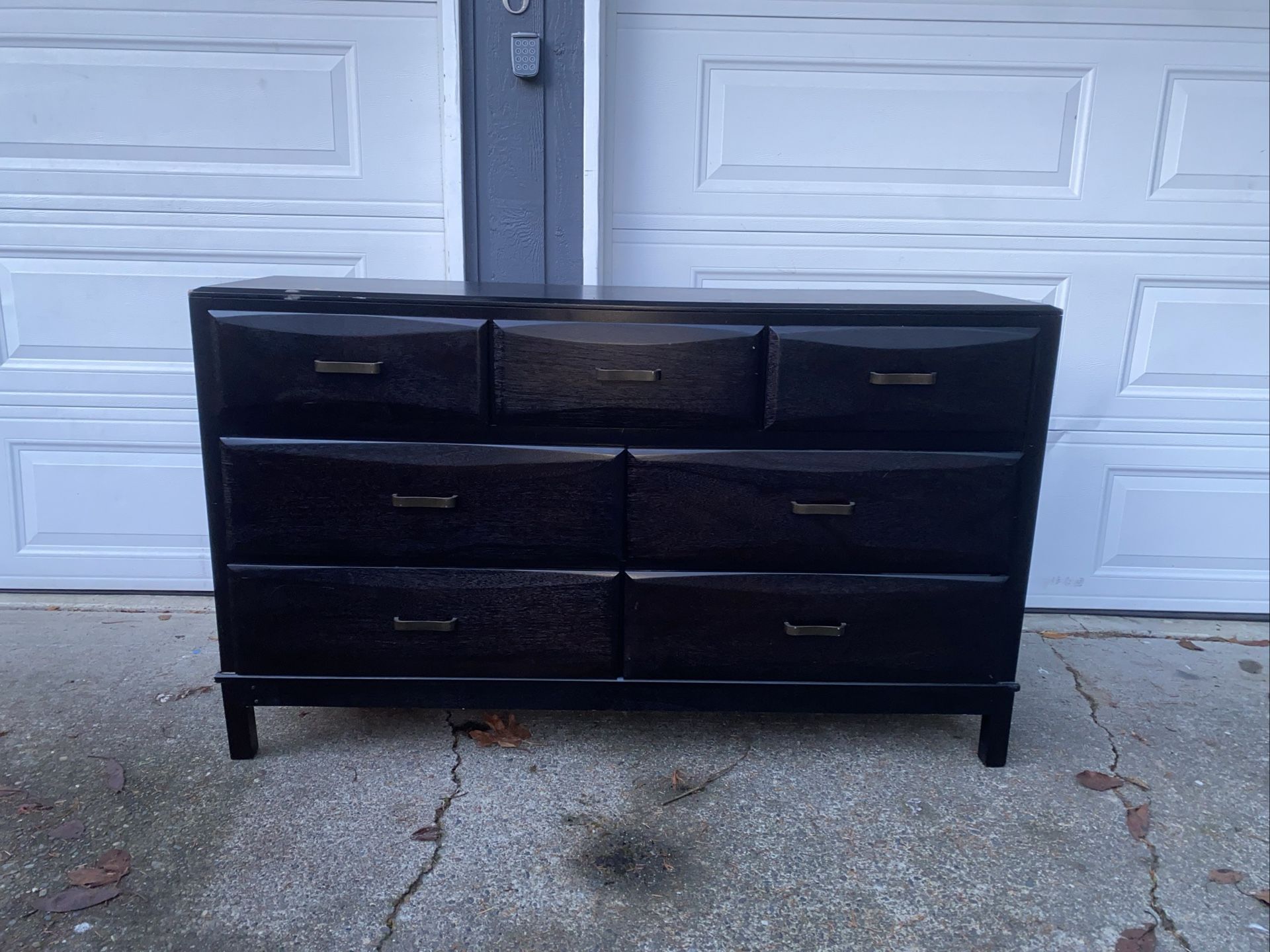 Dresser 7 Drawers Mid Century Style 