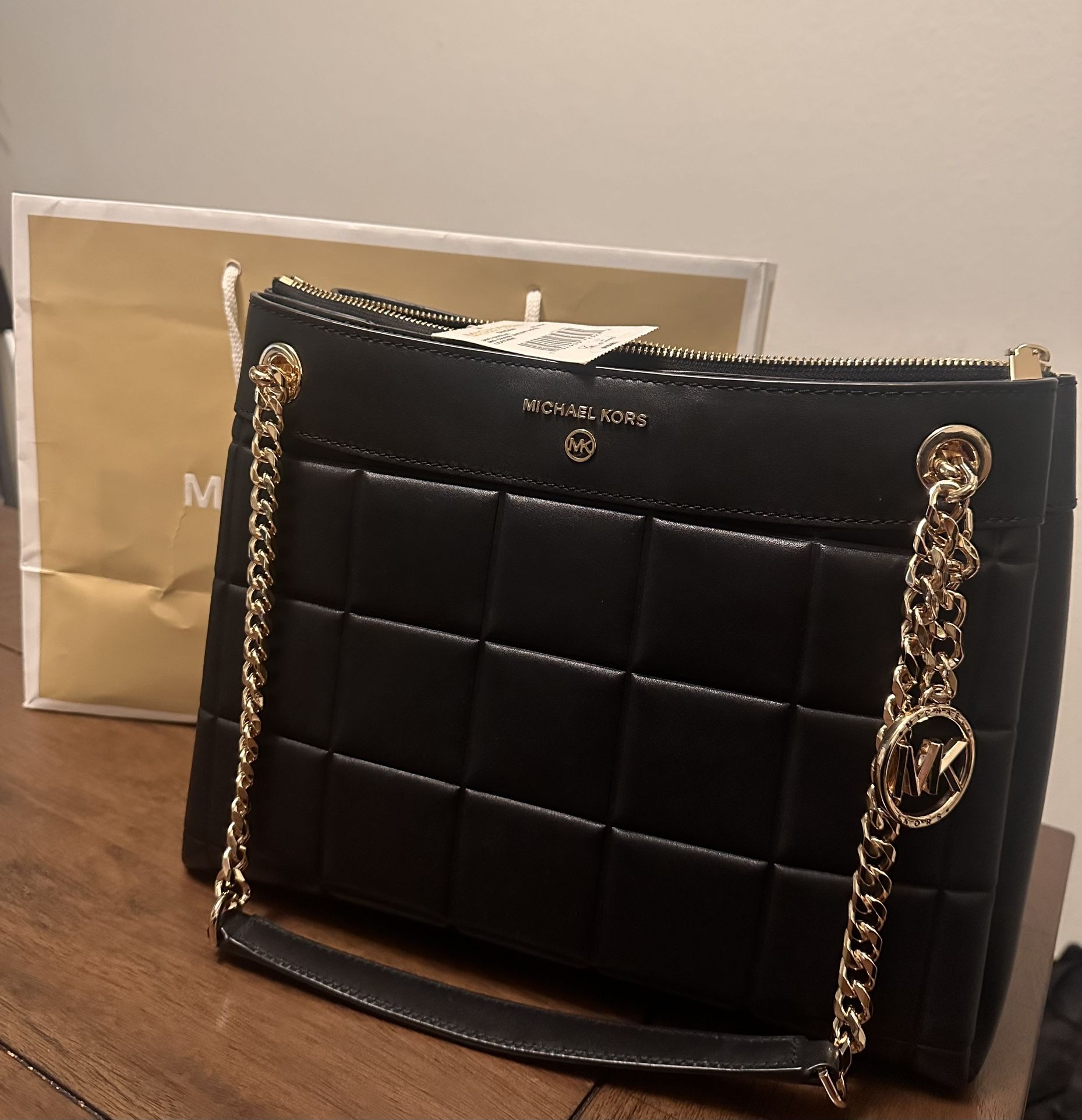 Black Micheal Kors Tote Bag